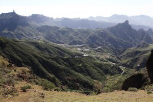 view of the mountians of gran canaria