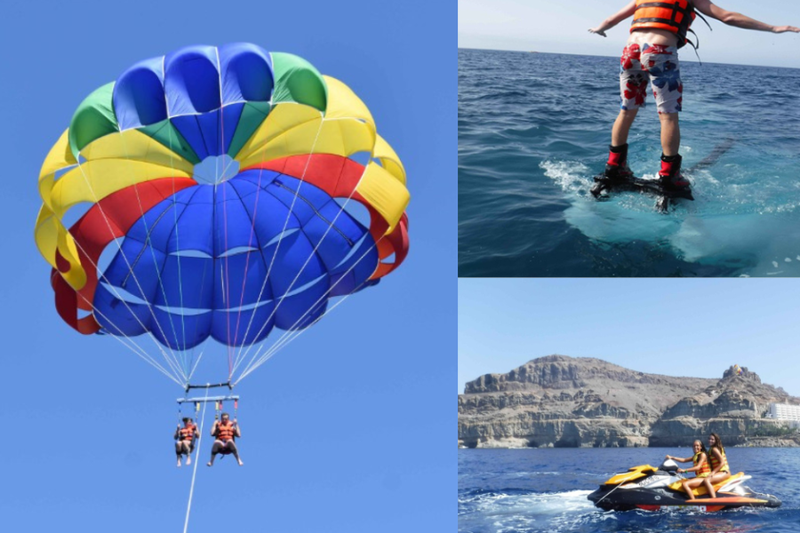 Combo B: Fast Jet-Ski, Fly board, Parasailing