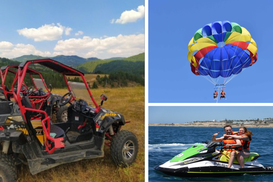 Combo F: Buggy tour, Jet Ski, and Parasailing